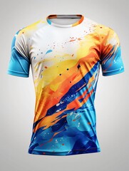sports t-shirt design, jersey mockup for football club