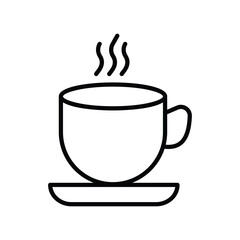 cup icon with white background vector stock illustration