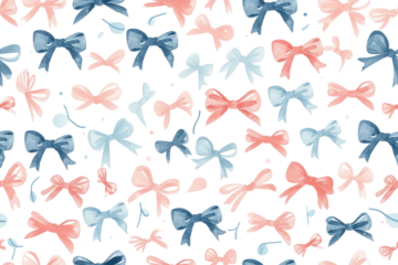 Seamless Pastel Hearts Valentine Pattern