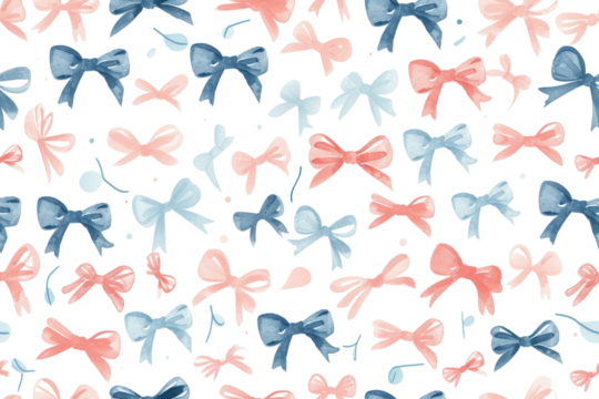Seamless Pastel Hearts Valentine Pattern