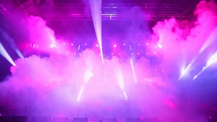 Electrifying Concert Extravaganza with Dazzling Lights. Generative ai