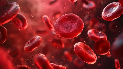 Red blood cells under the microscope