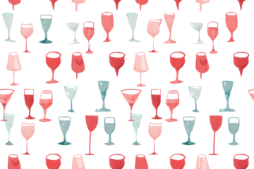 Pastel Valentine Hearts Pattern Background