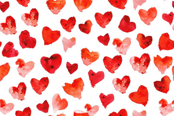Pastel Valentines Hearts Pattern