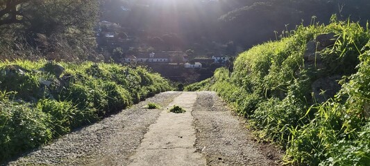 path in the mountains
