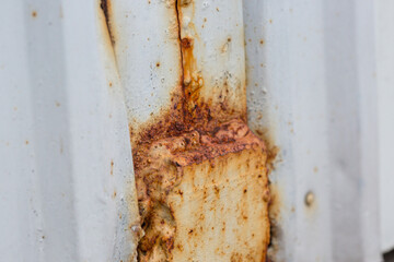 Rust in a wall