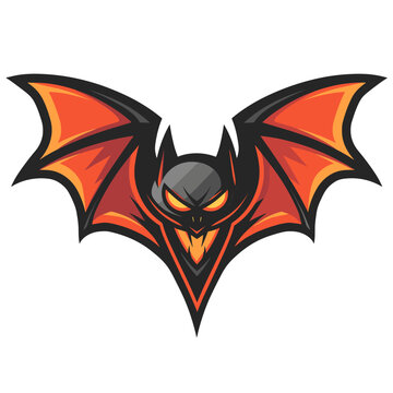 Esport vector logo bat, icon, sticker, symbol, flittermouse, rearmouse