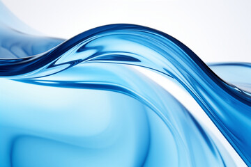 Flowing Blue Water Abstract Art