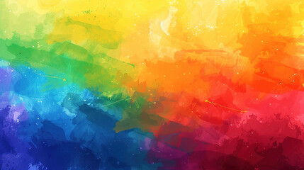 Cool rainbow flag in colorful comic style illustration. LGBTQ and pride month concept.