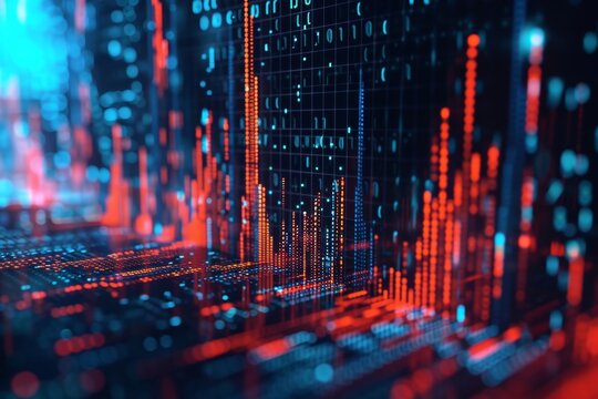 A dynamic visual concept of finance,crypto concept