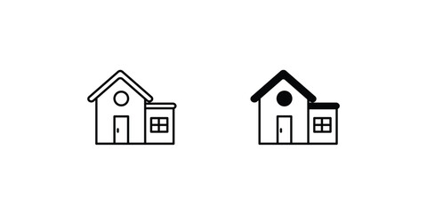home icon with white background vector stock illustration