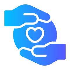 compassion gradient icon