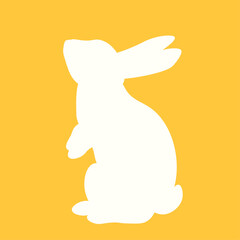 easter bunny illustration.illustration of a rabbit