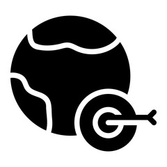 mission statement glyph icon