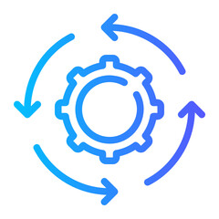 integration gradient icon