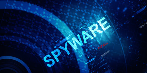 

2d rendering illustration abstract Spyware