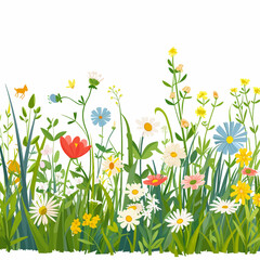 Obraz na płótnie Canvas Wildflowers in a meadow