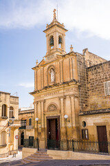 Small church in the historic center of Rabat in Gozo, Malta - 727852649