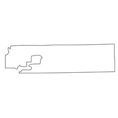 Adams County, Colorado. Outline of the map