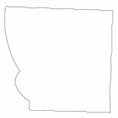 Adams County, Illinois. Outline of the map