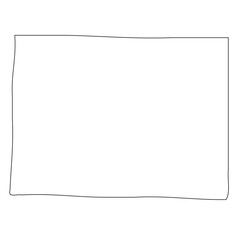 Obraz premium Adams County, Iowa. Outline of the map