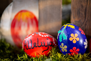 Handcrafted Easter Eggs: Vibrant Colors and Artistic Flair