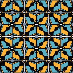 Abstract geometric shapes modern seamless pattern - 727855878
