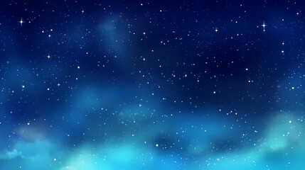 Sparkling starry night sky background