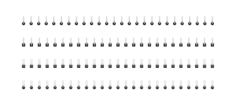 An illustration set of spiral wire springs that bind papers such as notes, notebooks, books, memo pads, diaries, planners, calendars, documents, and binders by punching holes in them.