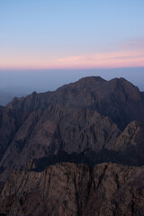 Sunrise from the summit of Mt. Toubkal in the Atlas Mountains