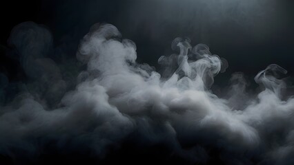 smoke on black background