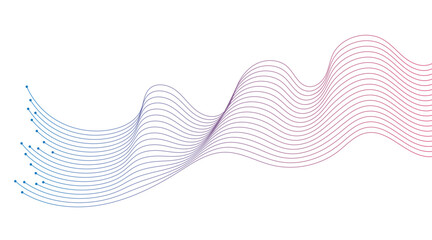 abstract wavy lines background element. Suitable for AI, tech, network, science, digital technology theme	