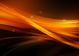an abstract background with shiny lines, dark orange, yellow, theatrical lighting, gold light amber,