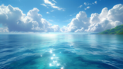 Obraz premium clouds over the sea