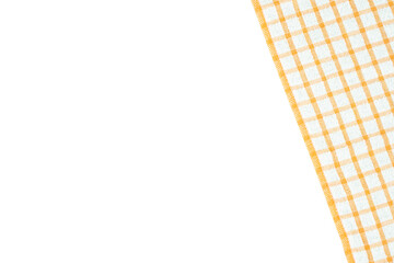 copy space banner with gingham napkins