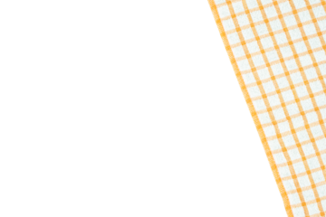 copy space banner with gingham napkins