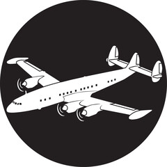 Vintage airplane vector 
