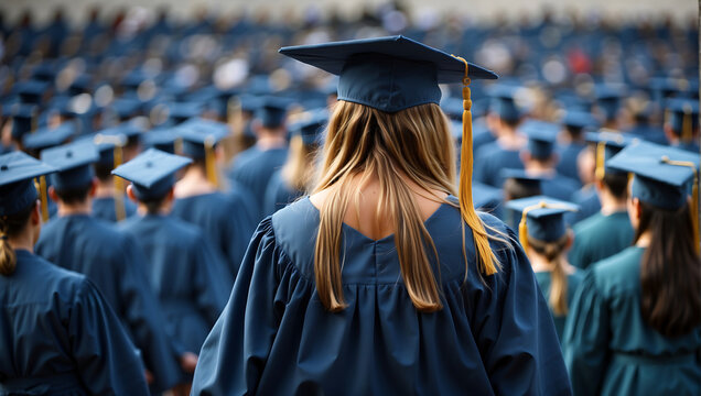 Triumf i radość podczas akademickiej uroczystości absolwentki