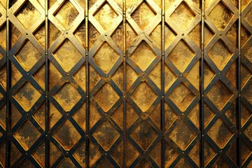 Deurstickers bronze lattice texture abstract background. © Fukume