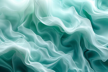 Obraz premium aquamarine blue silk airy tulle.