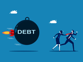 Debt or obligation vector illustration