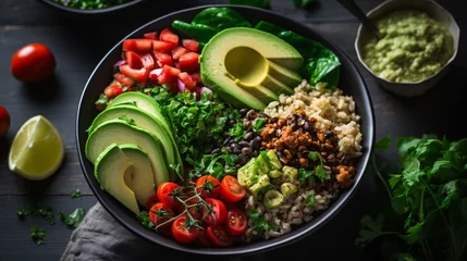 Fotobehang  Protein Rich Vegan Recipes © Marukhsoomro