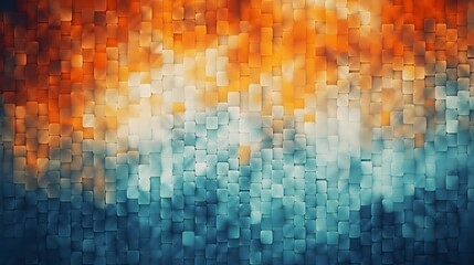 an abstract photo of a blue and orange sky