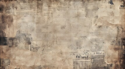 Vintage Newspaper Grunge Relive the Past with a Grunge