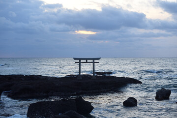 Oarai shrine, Pacific ocean, Ibaraki, Japan