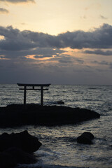 Oarai shrine, Pacific ocean, Ibaraki, Japan