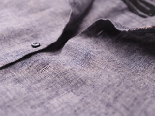 Close up of men's striped shirt. Soft focus.	