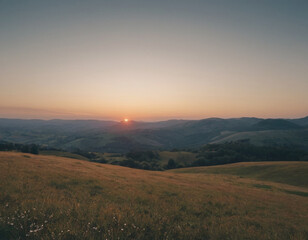 Obraz premium sunrise in the mountains