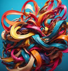 Colorful twisted background. Art design color