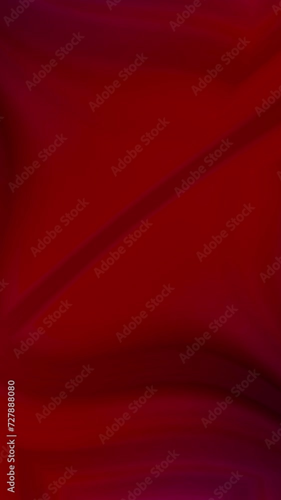 Poster Abstract red motion background. Dynamic animated loopable background video with wavy texture.